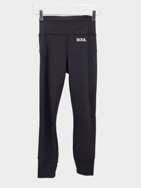 Lululemon Women’s In Movement Soul Cycle Leggings Size 4 Black 24" Inseam